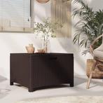 vidaXL Tuinbox 60x54x41 cm PP rattan bruin, Verzenden, Nieuw
