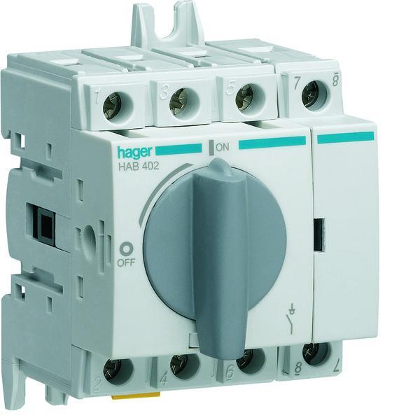 Hager HAB Scheidingsschakelaar - HAB402, Doe-het-zelf en Verbouw, Elektra en Kabels, Overige typen, Nieuw, Verzenden