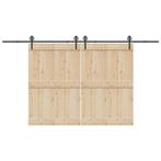 vidaXL Doos met onderdelen voor schuifdeur 400 cm staal, Doe-het-zelf en Verbouw, IJzerwaren en Bevestigingsmiddelen, Verzenden