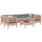 vidaXL 7-delige Loungeset met kussens massief douglas, Tuin en Terras, Tuinsets en Loungesets, Verzenden, Nieuw, Loungeset