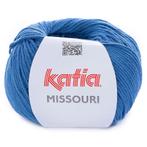 Katia Missouri - 42 blauw - Katoen/Acryl Garen, Hobby en Vrije tijd, Breien en Haken, Ophalen of Verzenden, Nieuw