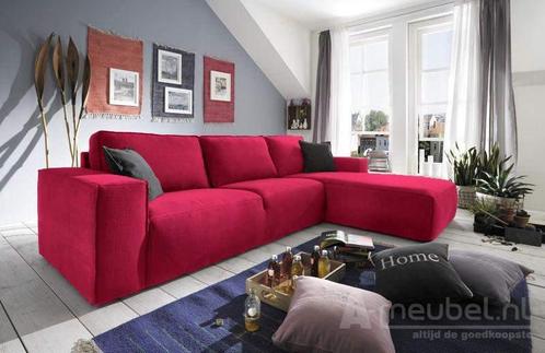 Loungebank Marle - hoekbanken - Roze, Huis en Inrichting, Banken | Sofa's en Chaises Longues, Nieuw, Stof