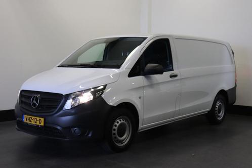 Zakelijke Lease |  Mercedes-Benz Vito 116 CDI Lang EURO 6, Auto's, Mercedes-Benz, Dealer onderhouden, Lease, Zwart, Handgeschakeld