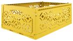 40x30x15 klapkrat 17L, geel, recycled, geperforeerd, nieuw -, Doe-het-zelf en Verbouw, Kratten en Dozen, Nieuw, Minder dan 50 cm