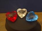 Swarovski - Beeldje - Hart rood ,wit en blauw - Kristal, Antiek en Kunst