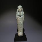 Oud-Egyptisch Faience, Sjabti. 11,1 cm H. Oud Egypte, late