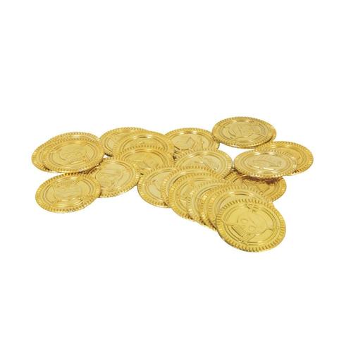 Uitdeelcadeautjes Piraten Munten Plastic 3cm 30st, Hobby en Vrije tijd, Feestartikelen, Nieuw, Verzenden