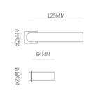 Deurkruk Istanbul op vierkant rozet minimal - zwart, Doe-het-zelf en Verbouw, Hang- en Sluitwerk, Verzenden, Nieuw