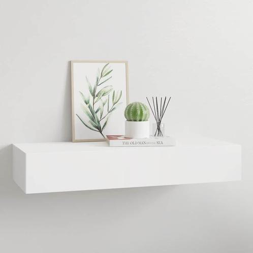 Wandschap m/lade | OP = OP | Handige opberger! Wit 60cm, Huis en Inrichting, Woonaccessoires | Wandplanken en Boekenplanken, Nieuw