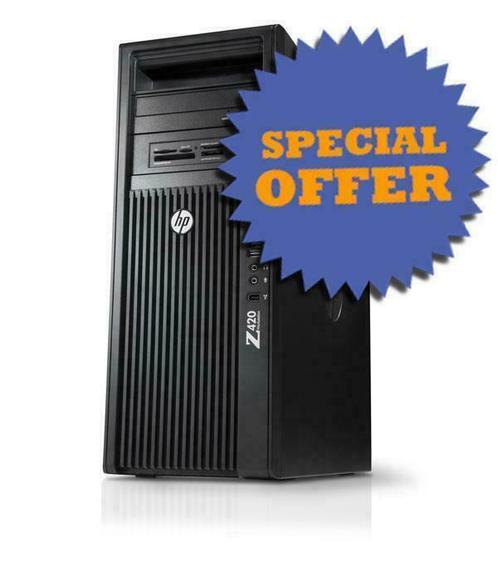 HP Z420 E5-1620 3,6GHz Quad Core/ 16GB RAM/ SSD 240GB/ K2000, Computers en Software, Desktop Pc's, Zo goed als nieuw, 3 tot 4 Ghz