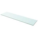 vidaXL Wandschap transparant 100x25 cm glas, Huis en Inrichting, Woonaccessoires | Wandplanken en Boekenplanken, Verzenden, Nieuw