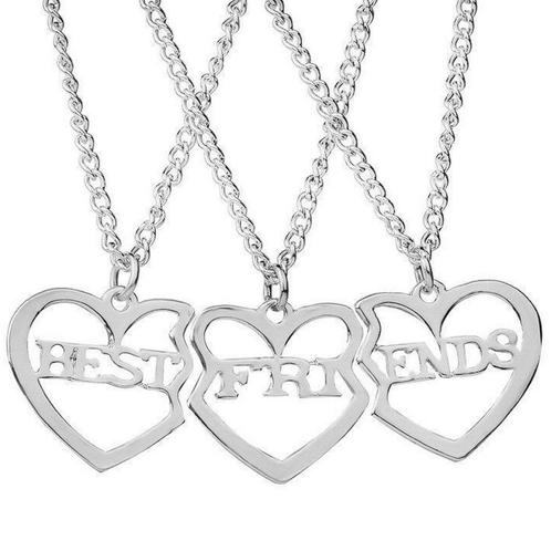 Fako Bijoux® - Vriendschapsketting - BFF Ketting - Drie, Sieraden, Tassen en Uiterlijk, Kettingen, Verzenden