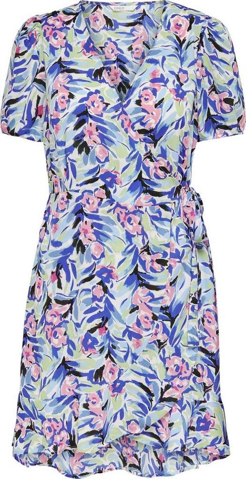 ONLY - Maat XS - ONLALBERTA S/S WRAP DRESS WVN Dames Jurk, Kleding | Dames, Merkkleding | Jurken, Verzenden