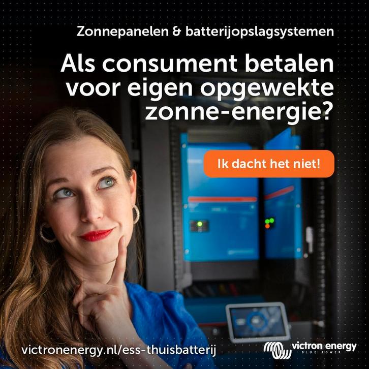 Victron ESS Thuisbatterij 15kWh:   € 7.250, Doe-het-zelf en Verbouw, Zonnepanelen en Toebehoren, Nieuw, Overige typen
