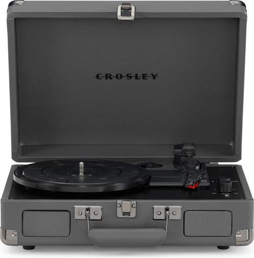 Crosley Cruiser Deluxe CR8005F-SG - Donker Grijs - Bluetooth, Audio, Tv en Foto, Platenspelers, Verzenden