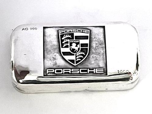 100 gram - Zilver .999 - -No Reserve- Porsche (Zonder, Postzegels en Munten, Edelmetalen en Baren