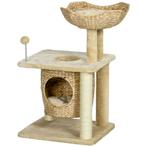 TRUUSK Katten Krabpaal Klein, 74 Cm Kattenboom Met Kattenhol, Dieren en Toebehoren, Katten-accessoires, Verzenden, Nieuw