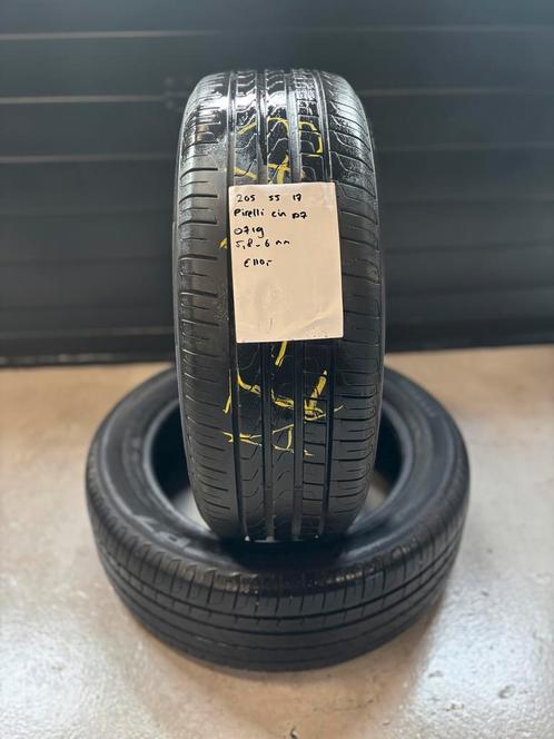 205/55/17 PIRELLI CINTURATO P7 6MM 2 STUKS 110,- (0719), Auto-onderdelen, Banden en Velgen, 17 inch, BOVAG lid, Stiba lid, Erkend duurzaam