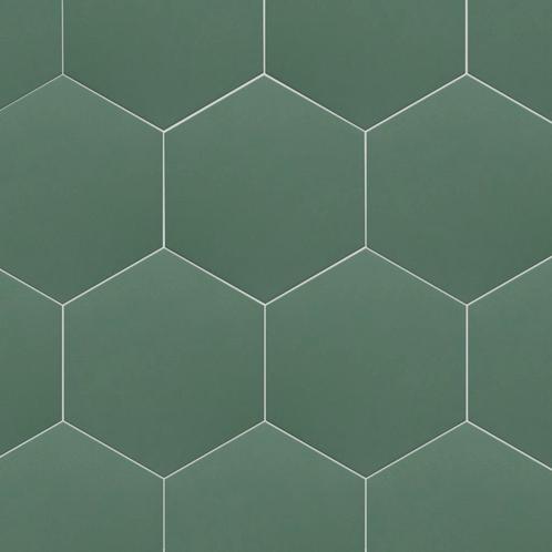 Vloertegel / wandtegel hexagon coimbra groen 17,5x20, Doe-het-zelf en Verbouw, Tegels, Vloertegels, Nieuw, 10 m² of meer, Keramiek