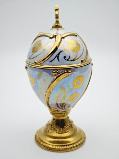 Fabergé ei - Haus van Fabergé Blauwe Korenbloem Muziek Ei -, Antiek en Kunst, Curiosa en Brocante