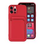 iPhone X Kaarthouder Hoesje - Wallet Card Slot Cover Rood, Verzenden, Nieuw