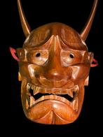 Noh masker - Taxus - Houtsnijwerk Hannya-masker (Zonder, Antiek en Kunst