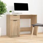 vidaXL Bureau 100x50x75 cm bewerkt hout sonoma eikenkleurig, Huis en Inrichting, Verzenden, Nieuw