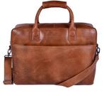 DSTRCT Fletcher Street Laptoptas 17 inch 016420 Cognac, Verzenden, Zo goed als nieuw