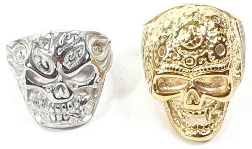 2 Kristallen ringen - Memento Mori - Gij zijt stof en gij, Antiek en Kunst, Antiek | Boeken en Bijbels