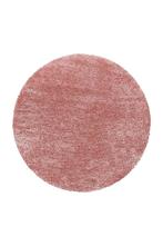 Rond Shaggy Vloerkleed | Brilliant | Rosé | 200x200 cm, Verzenden, Nieuw