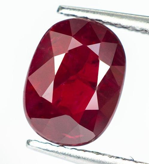 Zonder Minimumprijs Robijn - 2.05 ct - Lotus Gemology - Diep, Sieraden, Tassen en Uiterlijk, Edelstenen