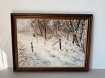 Schuven (XX) - Winterlandschap fazant, Antiek en Kunst, Kunst | Schilderijen | Klassiek