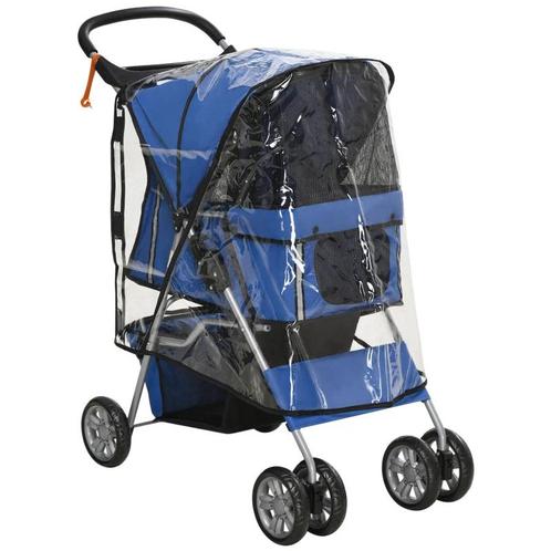 TRUUSK Opvouwbare Huisdierenbuggy Met 1 Mand, 2 Bekerhouders, Dieren en Toebehoren, Honden-accessoires, Nieuw, Verzenden