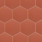 Vloertegel / wandtegel hexagon coimbra terracotta 17,5x20, Doe-het-zelf en Verbouw, Tegels, Nieuw, Keramiek, Ophalen of Verzenden