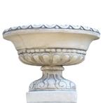 Sierlijke tuinvaas – Ø 70 cm – steen – klassiek rond model, Tuin en Terras, Ophalen of Verzenden, Nieuw