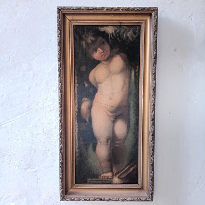 European school (XIX), After Raphael - Putto - NO RESERVE, Antiek en Kunst, Kunst | Schilderijen | Klassiek