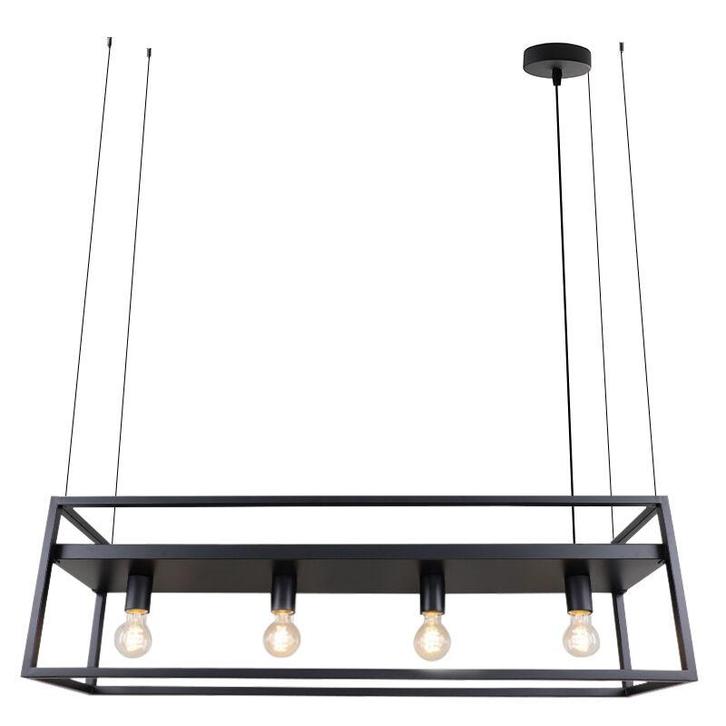 Industriële hanglamp zwart, Frama, Huis en Inrichting, Lampen | Hanglampen, Nieuw, Metaal, 75 cm of meer, Ophalen of Verzenden
