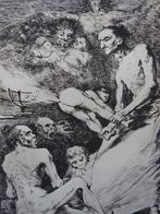 Francisco de Goya (1746-1828), (after) - Sopla - Los, Antiek en Kunst