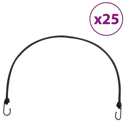 vidaXL Spanelastieken met reflecterende strips en haken 25, Caravans en Kamperen, Kampeeraccessoires, Nieuw, Verzenden