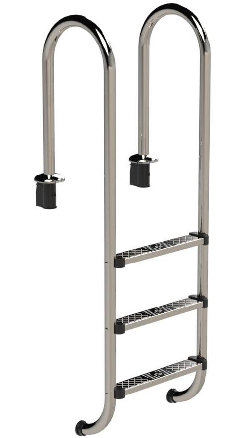 IDEAL Muro RVS zwembadtrap 3 treden - AISI 304, Tuin en Terras, Zwembad-toebehoren, Nieuw, Verzenden