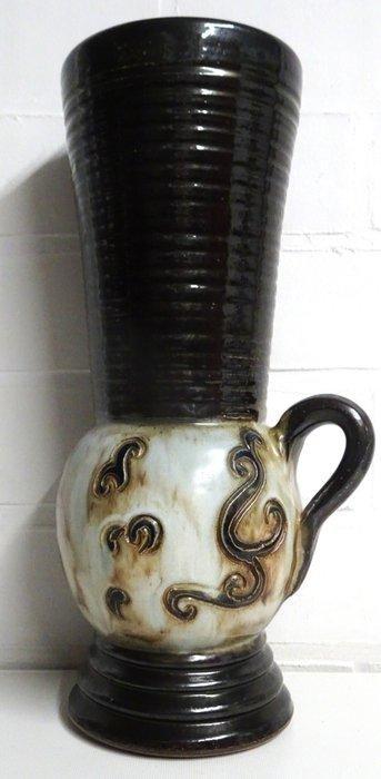 Roger Guérin - Vaas - Grès - Zeer grote oorvaas, 40 cm, Antiek en Kunst, Antiek | Glas en Kristal