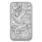 Perth Mint - Rectangle Dragon 1 oz 2018 - zilver muntbaar, Postzegels en Munten, Verzenden, Losse munt, Zilver