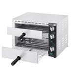 GGM Gastro | Elektrische mini Pizza/Tarte flambée oven - 2 x, Verzenden, Nieuw in verpakking, Ovens, Magnetrons en Steamers