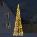 vidaXL LED Kerstboom op vlaggenmast 1534 LEDs 500 cm warm, Diversen, Kerst, Verzenden, Nieuw