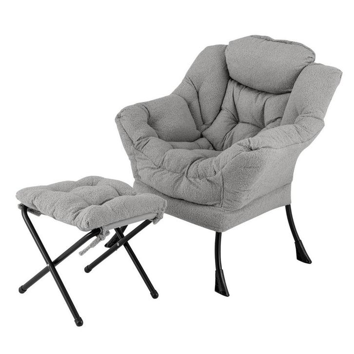 2dekans | Coast Fauteuil met Armleuningen - Incl. Poef - 80, Huis en Inrichting, Tafels | Salontafels, Zo goed als nieuw, Ophalen of Verzenden