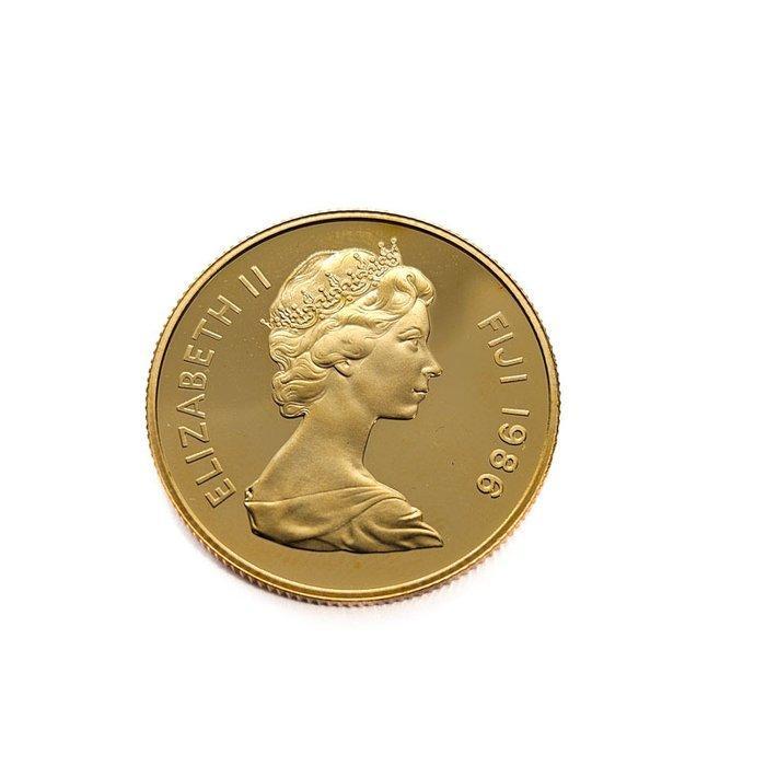 Fiji. 200 Dollars 1986 - Fiji Snake, Postzegels en Munten, Edelmetalen en Baren