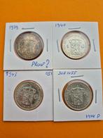 Nederland. Wilhelmina. 1 Gulden 1939/1944, 4 stuks (Zonder