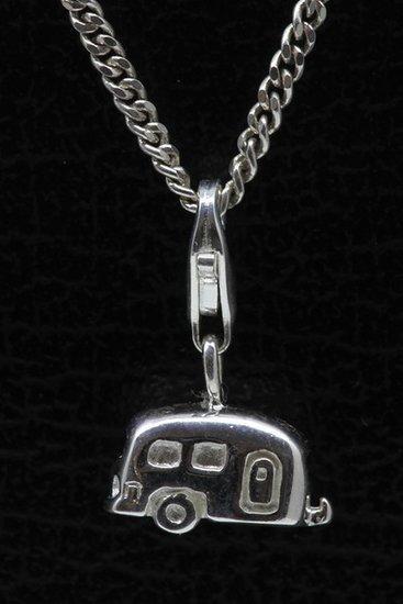Zilveren Caravan hanger en/of bedel, Sieraden, Tassen en Uiterlijk, Bedels, Verzenden