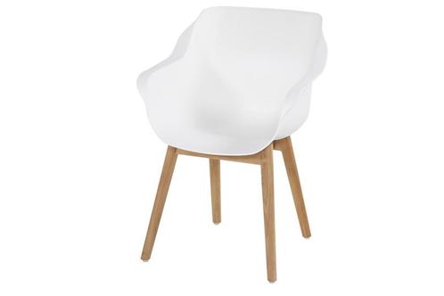 Hartman Sophie Element tuinstoel royal white met teak frame, Tuin en Terras, Tuinsets en Loungesets, Ophalen of Verzenden