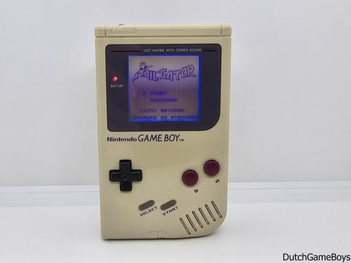 Gameboy Classic - Console + Ips Screen + Backlight, Spelcomputers en Games, Spelcomputers | Nintendo Game Boy, Gebruikt, Verzenden